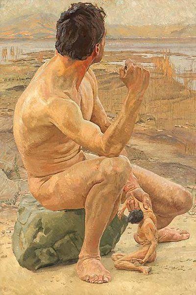 Otto Greiner Prometheus. china oil painting image